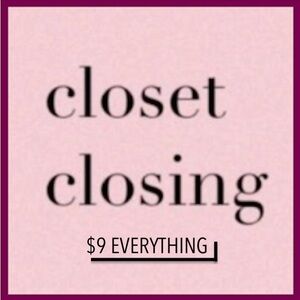CLOSET CLOSING - $9 (everything)